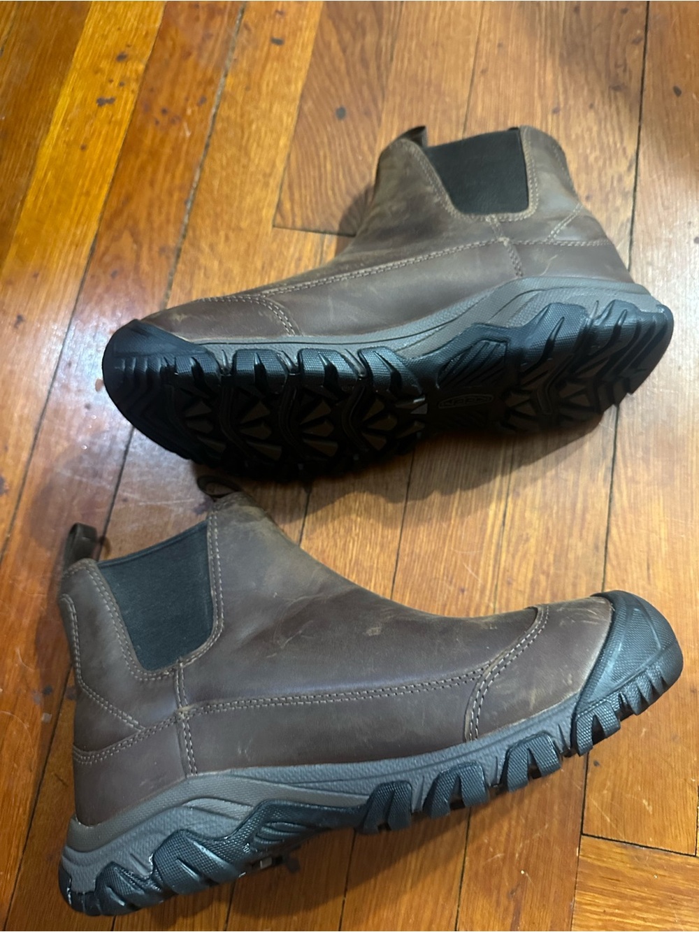 Keen Anchorage III Waterproof Boots Mens Size  8.5 Slip On Insulated Dark Earth